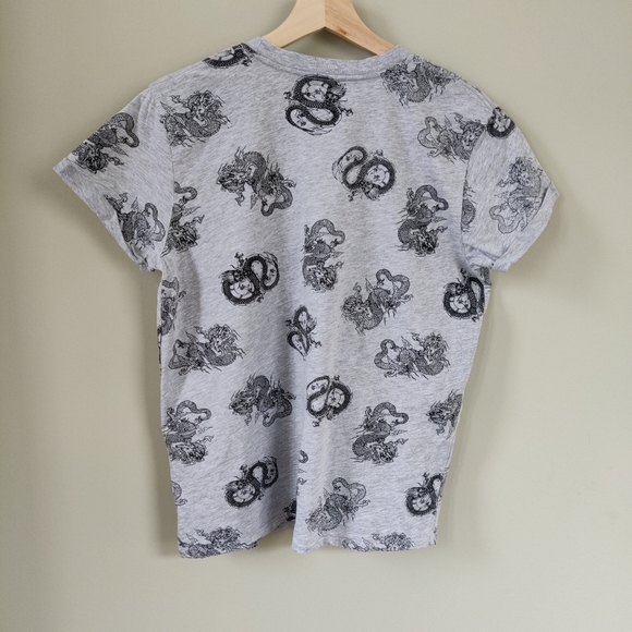 We Care (Weekend Edition) Dragon Print T-shirt Organic Cotton Large - Picture 8 of 8